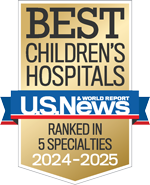 Ranked by U.S. News & World Report Among the Best Children's Hospitals.