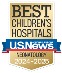 Ranked Among the Best Children's Hospitals for Neonatology by U.S. News & World Report.