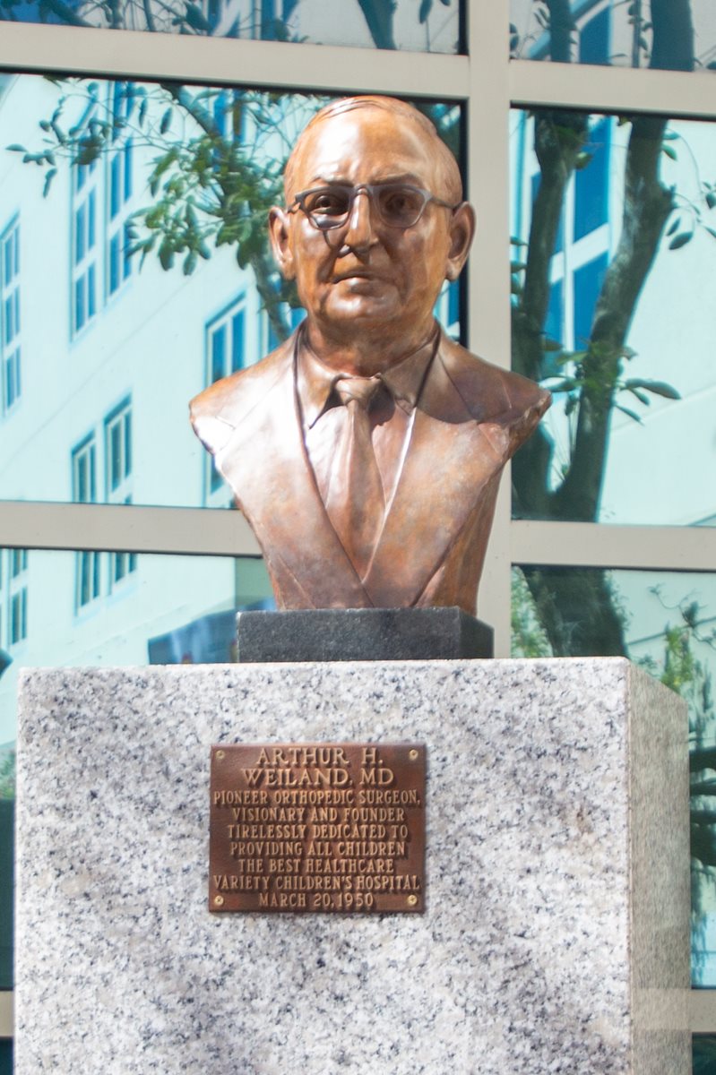 Bust of Dr. Arthur Weiland